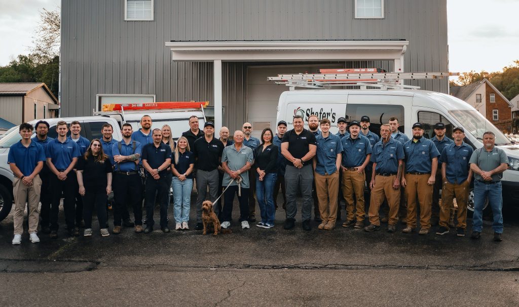 Shafer's HVAC team group photo